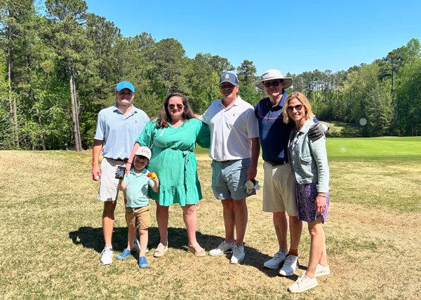 Johnston Taubel Family at Johnston Memorial golf tournament
