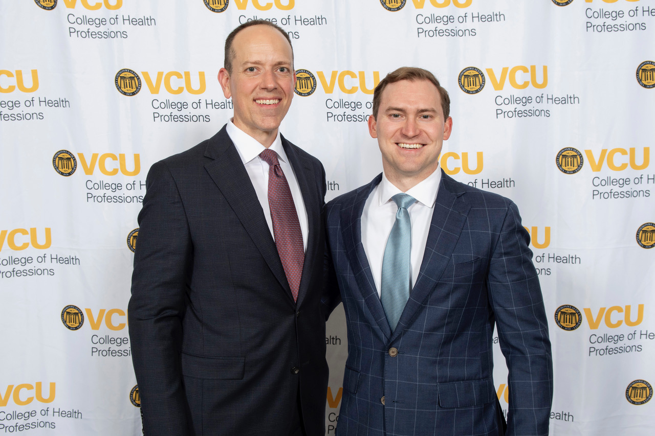 Alan Keesee, FACHE, MHA ’09 and Ryan LaMura, MHA ’21, recipient of the 2026 Young Alumnus Award.